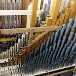 Orgel Ostrhauderfehn, Pfeifen (Großbild ca.140 KB).