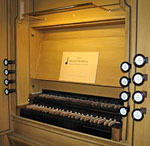 Orgel Wettmar, Spieltisch